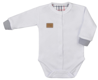 Dojčenské bavlnené body Jack biele