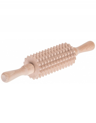 Drevený kuchynský valček na mäso ø5x28 cm, zubatý