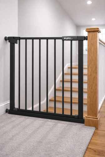 Zábrana Pupyhou 76-83 cm - dvere/schody - čierna