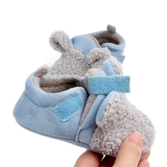 Capáčky 6-12 měsíců - D2028 - modrá/sivá