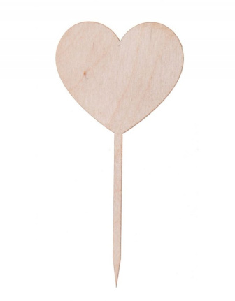Drevené zapichovátko -  Srdce
