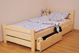 Posteľ Kassandra 90x200 + rošt - masív smrek