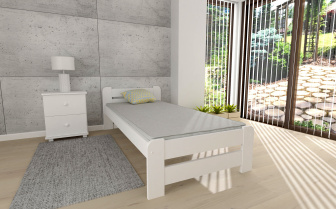 Posteľ masív Union - BIELA 80 x 200 cm + rošt ZADARMO