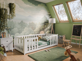 Posteľ z masívu Freya 180/80 cm - BIELA + rošt ZADARMO