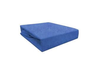 Froté prestieradlo LUX s gumkou 180/200 cm - tmavo modrá