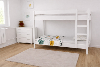 Posteľ Gino 180x80 cm biela + matrac PUR + rošty ZADARMO