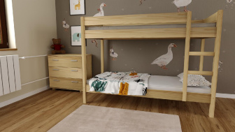 Poschodová posteľ Gino 80x180 cm + rošty ZADARMO