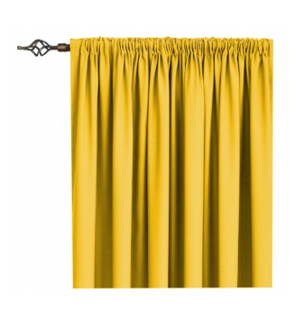 Záves Panama 140/250 cm s gumkou - horčicová