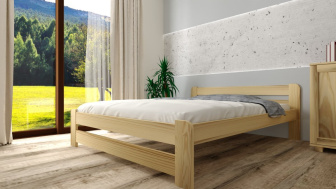 Zvýšená posteľ z masívu Halina 160x200 cm  + matrace Diana 12 cm + rošt ZADARMO