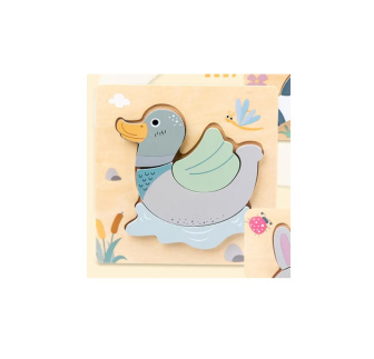 Detská drevená vkladačka - kačička