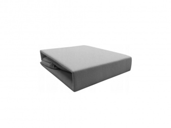 Plachta jersey LUX s gumka 160/80 cm - šedá