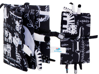 Kontrastná sensorická knižka safari