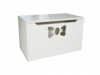 Box na hračky - mašle biela