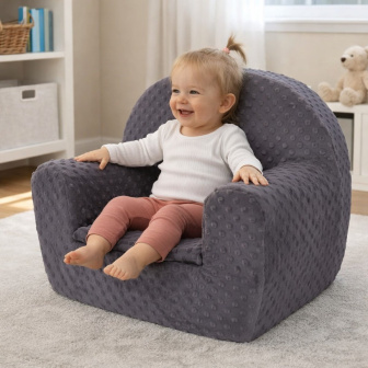 Detské kresielko - sivá