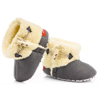 Dojčenské capáčky 0-6 mesiacov - KSZ 003 grey