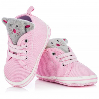 Dojčenské capáčky, tenisky 6-12 mesiacov KTR 017 pink