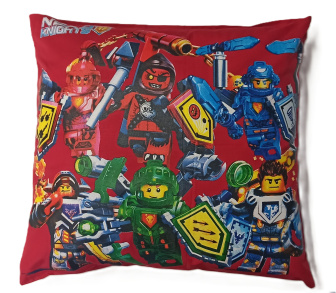 Detská obliečka na vankúš 40x40 cm - Lego / červená