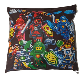Detská obliečka na vankúš 40x40 cm - Lego / tmavě hnědá