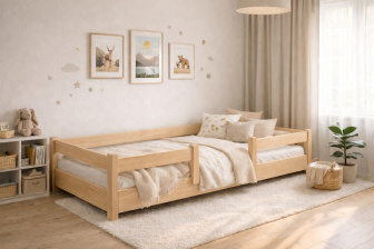 Rastúca posteľ Montessori Tobi 90x200 cm + rošt ZADARMO