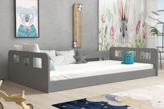 Posteľ Montessori Rona 160 x 80 cm + rošt ZADARMO - sivá