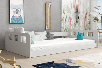 Posteľ Montessori Rona 160 x 80 cm + rošt ZADARMO - biela