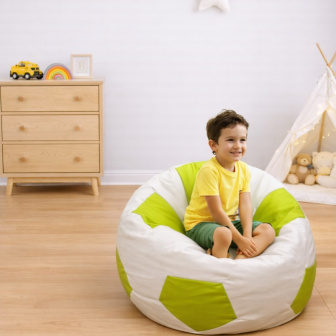 Sedací vak fotbalová lopta 450L, 100 cm XXL nr.03