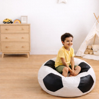 Sedací vak fotbalová lopta 450L, 100 cm XXL nr.12