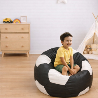 Sedací vak fotbalová lopta 300L, 80 cm XL nr.08