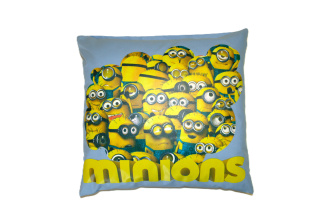 Detská obliečka na vankúš 40x40 cm - Mimoni / modrá