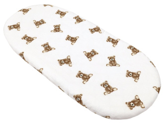 Mušelínové prestieradlo do kočíka / medvedíky