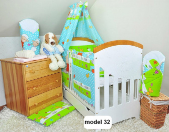 Postieľka s kompletnou výbavou classic model 32