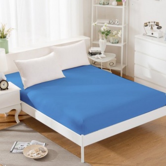 Jersey plachta s gumkou 140/200 cm ECONOMY - modrá