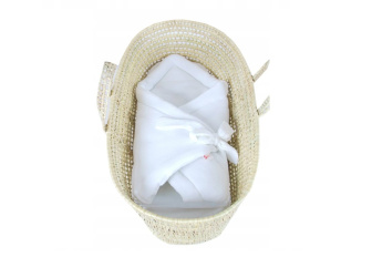 Zavinovačka mušelínová biela