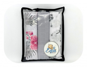 Plienka mušelínová 3 ks - darčekové balenie nr.8