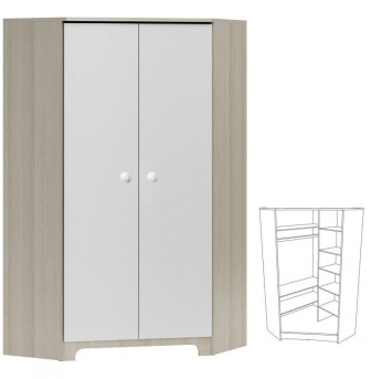 Rohová skriňa N28 - Nordi II