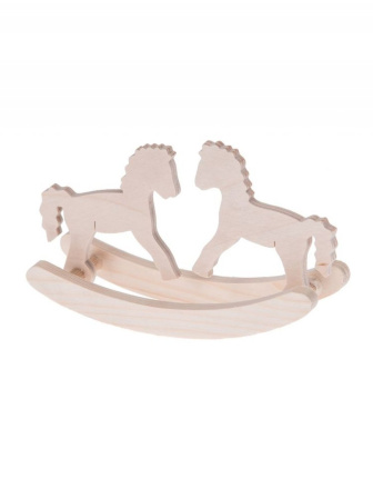 Drevení hojdací koníci - pohybliví