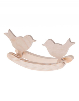 Drevení hojdací vtáčiky - pohybliví