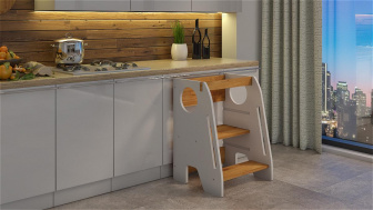 Náučná veža Helper biela-sosna