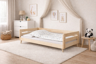 Posteľ z masívu Betka na nohách 160/80 cm + rošt ZADARMO