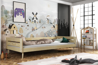 Posteľ z masívu Betka na nohách 160/80 cm + rošt ZADARMO