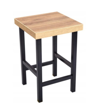 Barová stolička loft - Hoker 46 - čierna