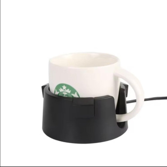 Držiak a ohrievač nápojov s USB Ama - čierna