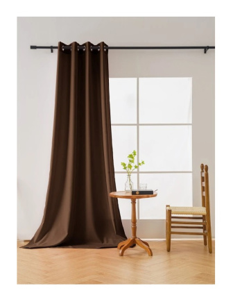 Záves Panama 140/250 cm s oky - hnedá