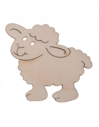 Drevená dekorácia -  Ovečka