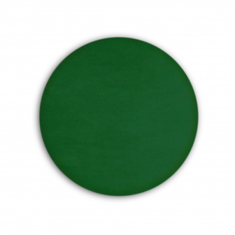 Čalúnený nástenný panel kolo - priemer 20 cm, výška 5 cm - fľaškovo zelená