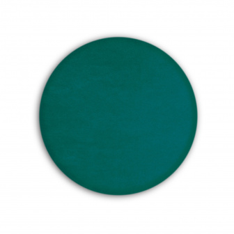 Čalúnený nástenný panel kolo - priemer 50 cm, výška 3 cm - tyrkysová
