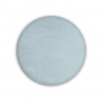 Čalúnený nástenný panel kolo - priemer 30 cm, výška 5 cm - šedozelená