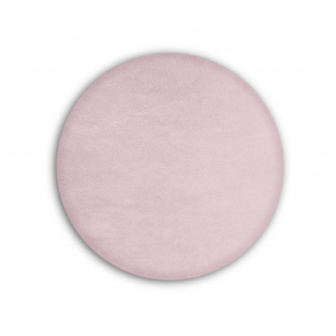 Čalúnený nástenný panel kolo - priemer 30 cm, výška 5 cm - levanduľová