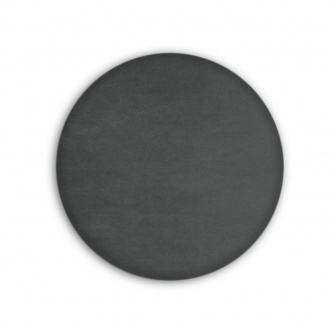 Čalúnený nástenný panel kolo - priemer 40 cm, výška 3 cm - grafitová