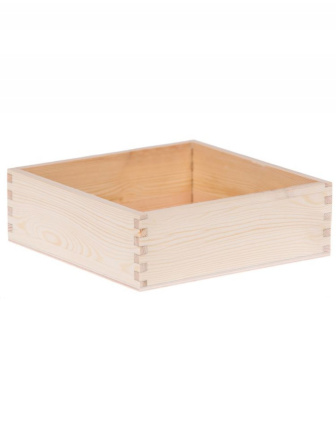 Debnička z borovicového dreva - 16x16x5,5 cm